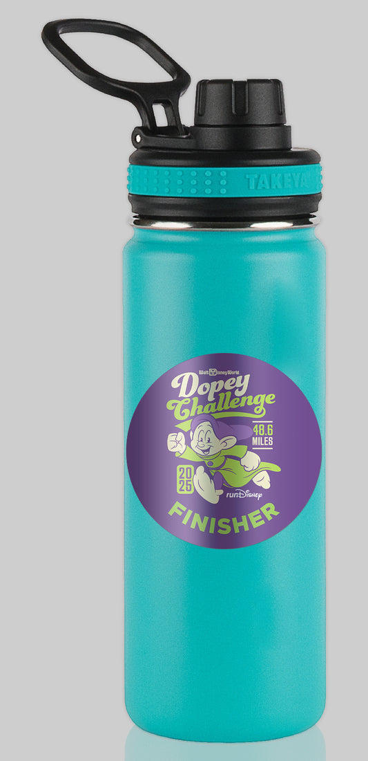 RunDisney Marathon Weekend 2025 Dopey Challenge 48.6 Miles FINISHER Water Bottle Mug Sticker