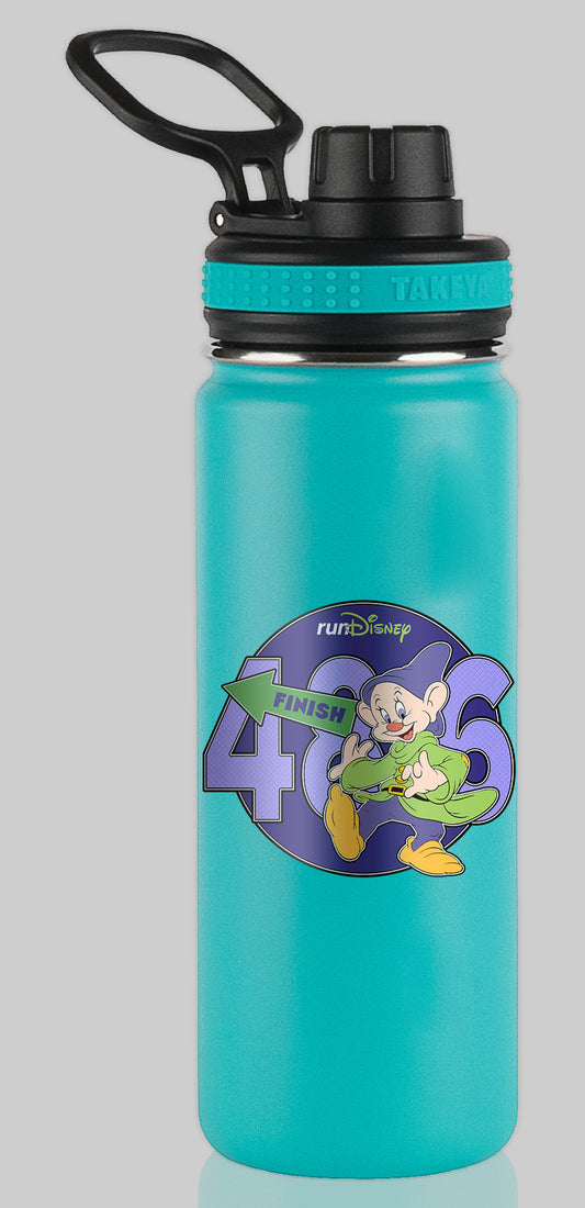RunDisney Marathon Weekend 2024 Dopey Challenge 48.6 Miles Character Water Bottle Mug Sticker