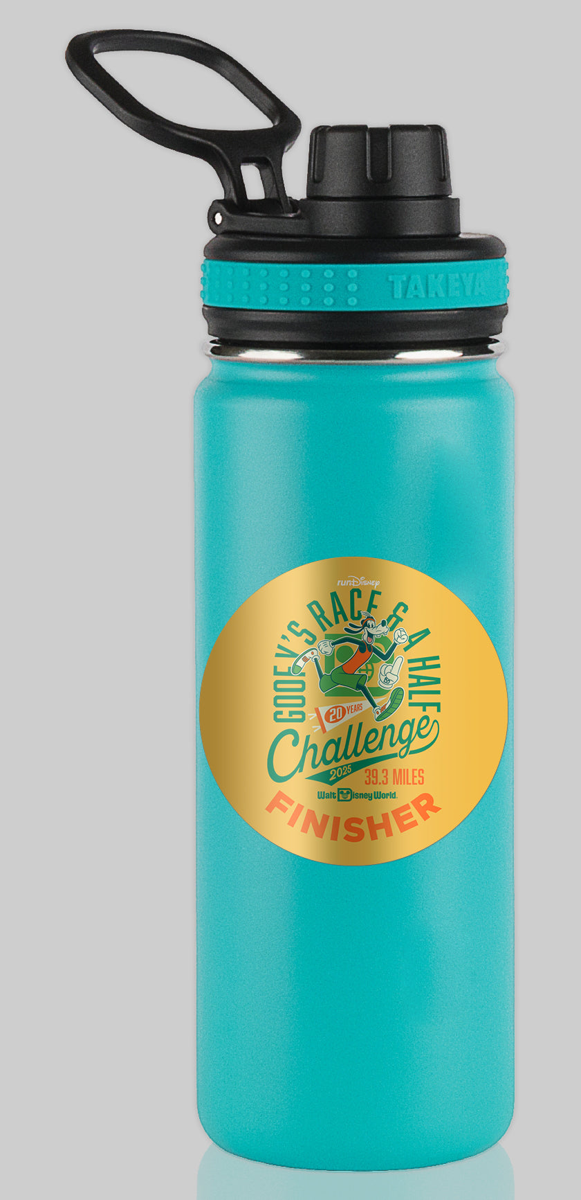 RunDisney Marathon Weekend 2025 Goofy Challenge 39.3 Miles FINISHER Water Bottle Mug Sticker