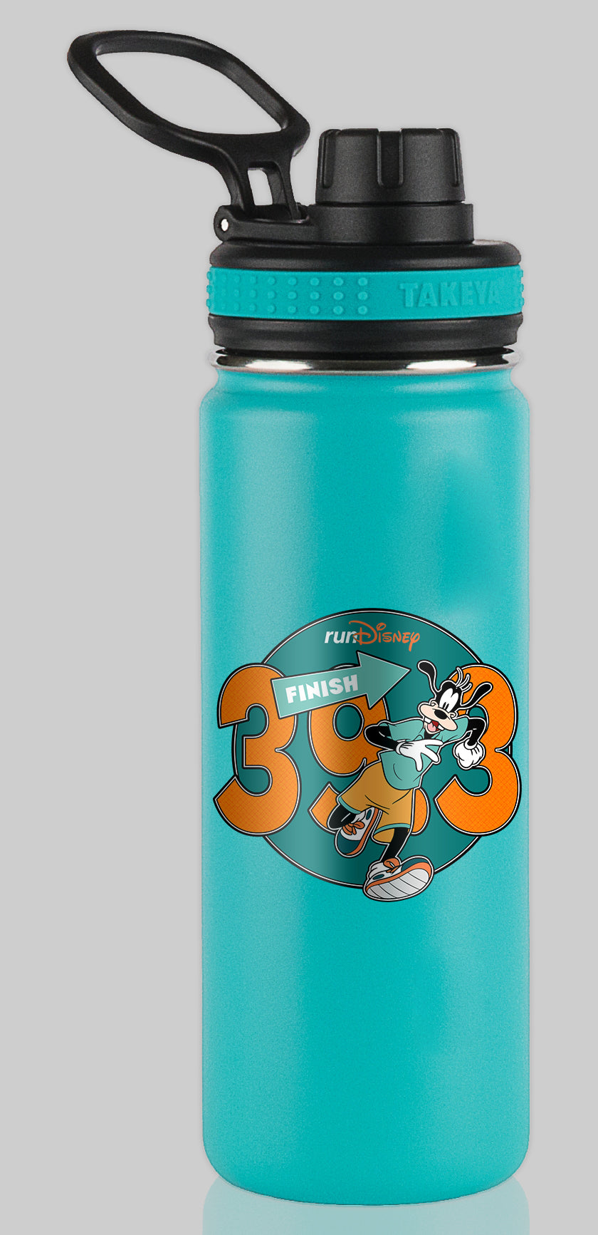 RunDisney Marathon Weekend 2024 Goofy Challenge 39.3 Miles Character Water Bottle Mug Sticker
