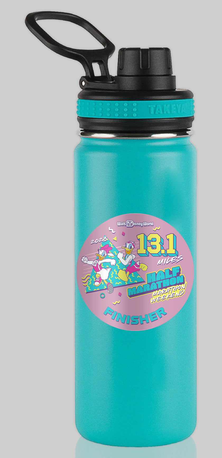 RunDisney Marathon Weekend 2023 Half Marathon 13.1 Miles FINISHER Water Bottle Mug Sticker