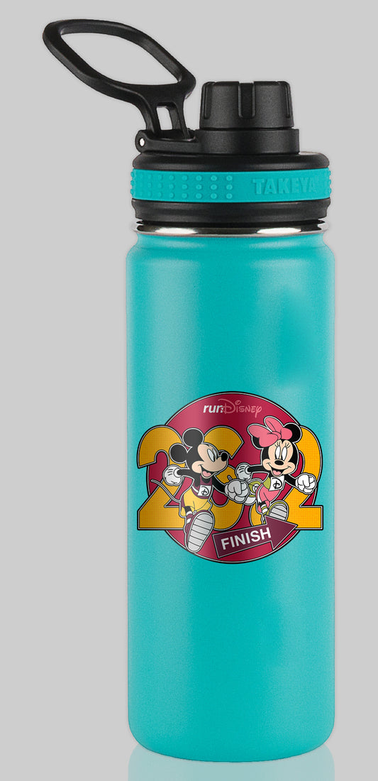 RunDisney Marathon Weekend 2024 Marathon 26.2 Miles Character Water Bottle Mug Sticker