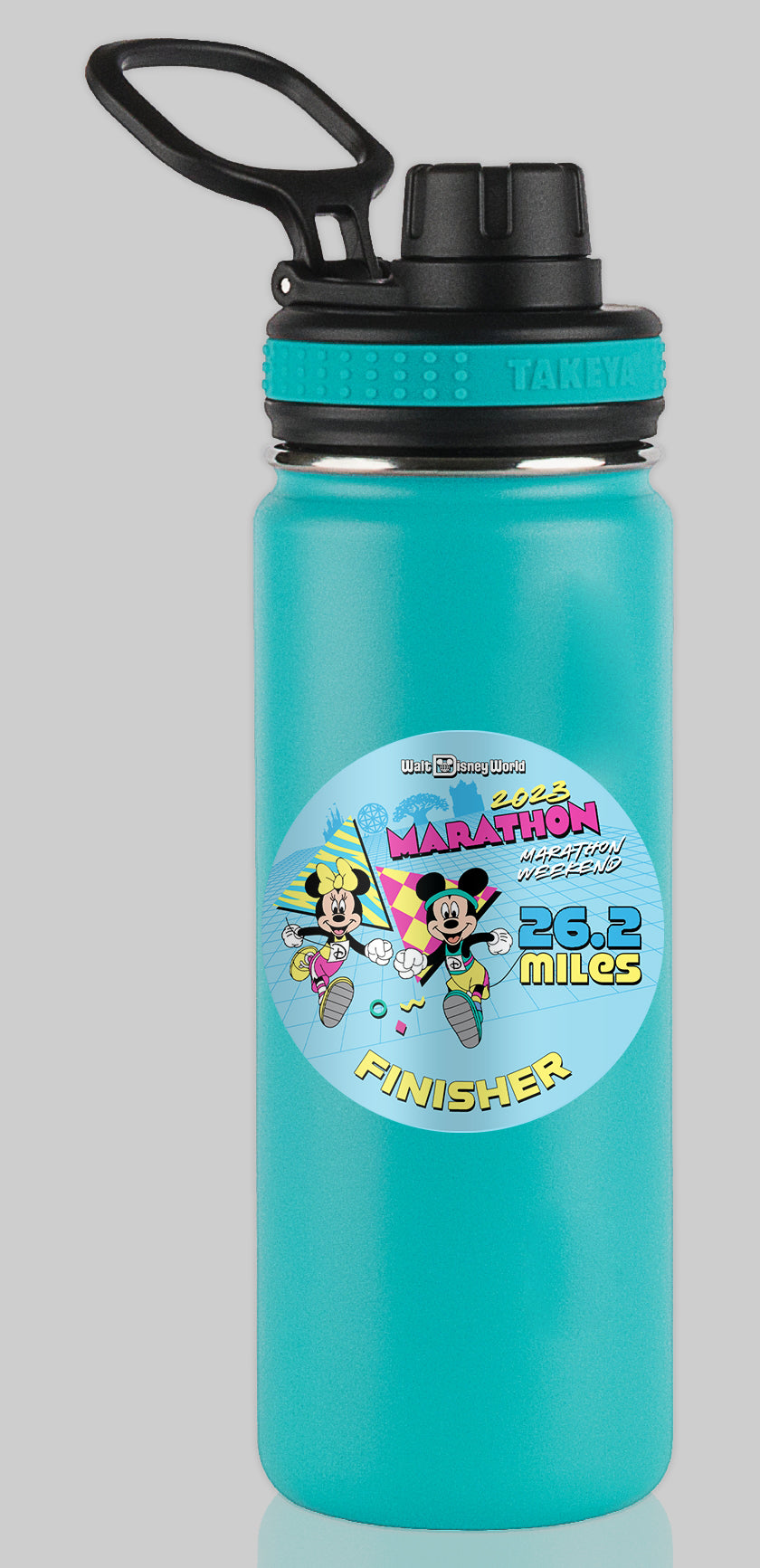 RunDisney Marathon Weekend 2023 Marathon 26.2 Miles FINISHER Water Bottle Mug Sticker