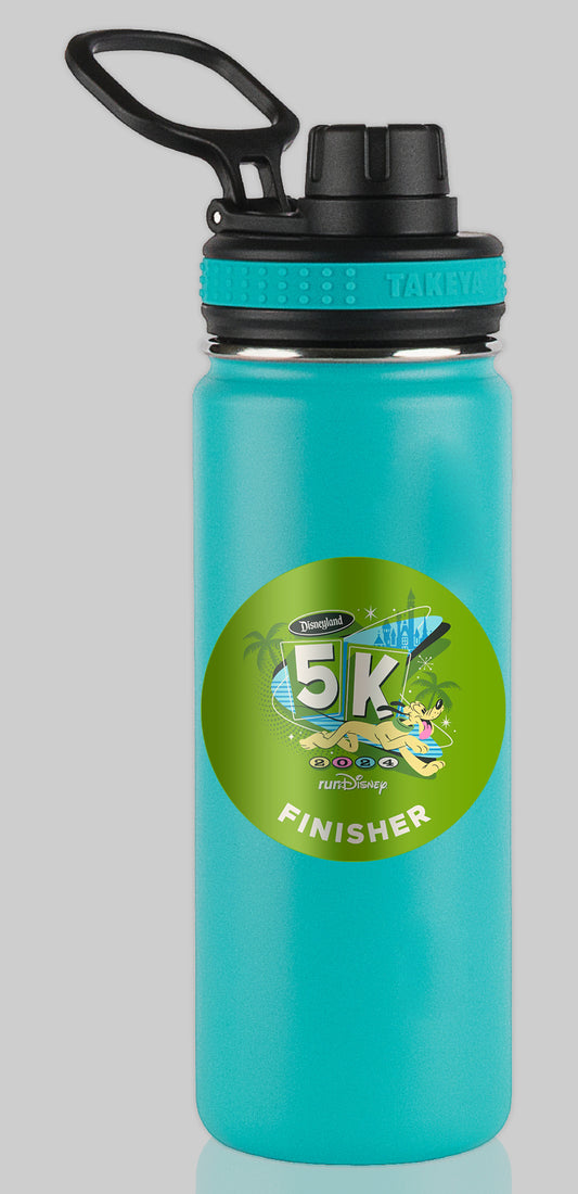 Disneyland Half Marathon Weekend 2024 5K 3.1 Miles FINISHER Water Bottle Mug Sticker THEMED