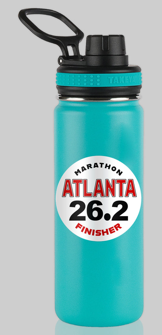 Atlanta 26.2 Marathon FINISHER Water Bottle Mug Sticker