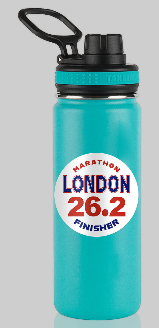 London 26.2 Marathon FINISHER Water Bottle Mug Sticker