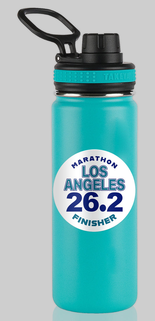 Los Angeles 26.2 Marathon FINISHER Water Bottle Mug Sticker