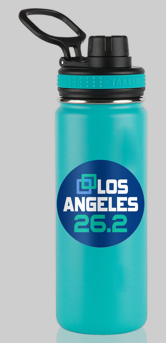 Los Angeles Icon 26.2 Marathon Water Bottle Mug Sticker